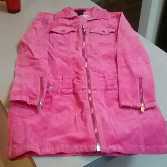 Pink corduroy dress