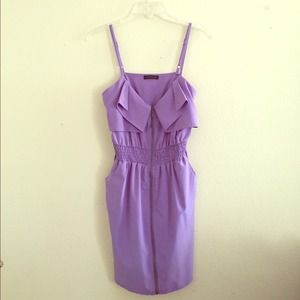 Purple Zip Up Dress