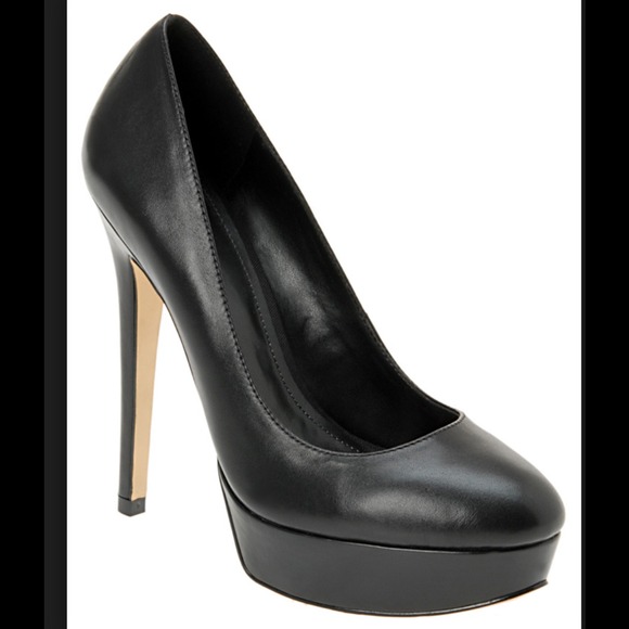 ALDO platform pump - Black Leather