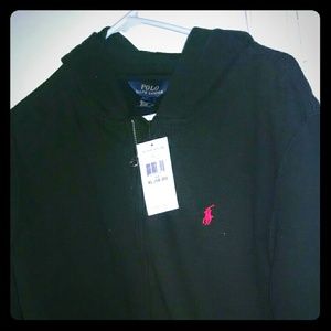 Polo fleece hood jacket