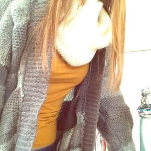 Oversized multi colored cardigan