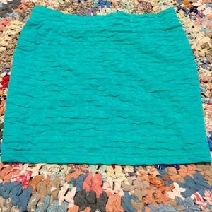 Teal crinkle mini