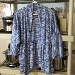 Bundle Blue Cardigan & Black Top