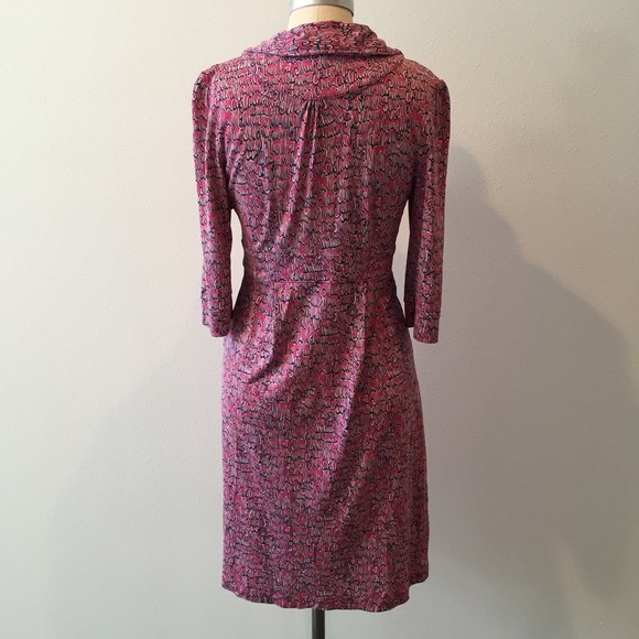 ❌SOLD❌Lilly Pulitzer pink silk jersey shirtdress - Picture 3 of 4