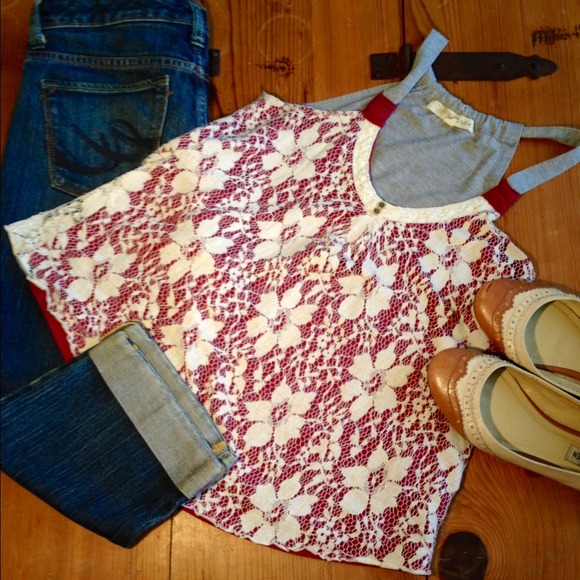 Lovely and lace tank top