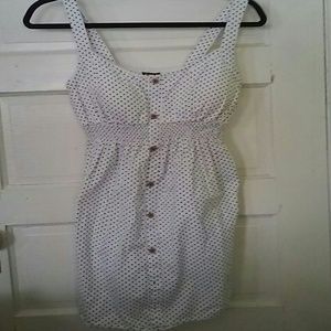 White polka dot dress