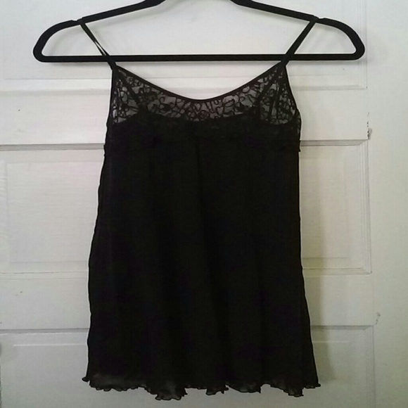 Lacy black camisole