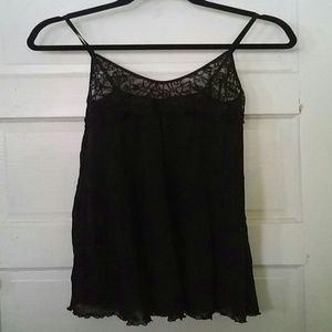 Lacy black camisole