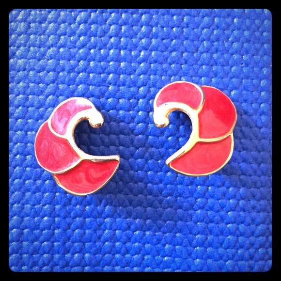 Red & Gold Earrings