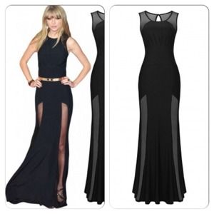 46% off Dresses & Skirts - Sexy White Black Mesh Cut Out Mini Dress