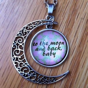 To the Moon and Back Baby Necklace