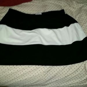 Black and white skirt