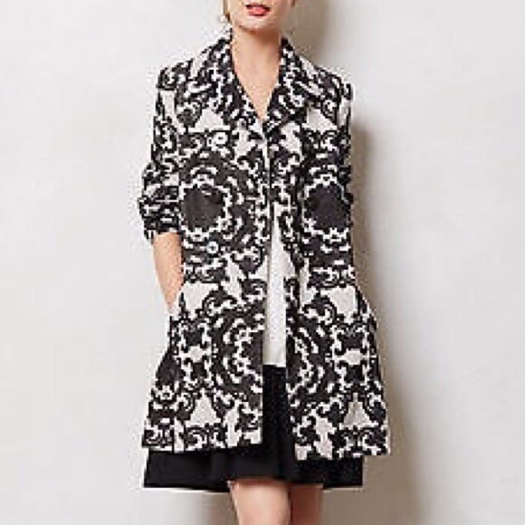 SOLD BUNDLE Anthropologie Leifnotes Parisian coat - Picture 3 of 4