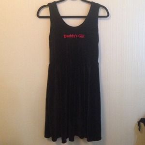 'Daddy's Girl' Velvet dress