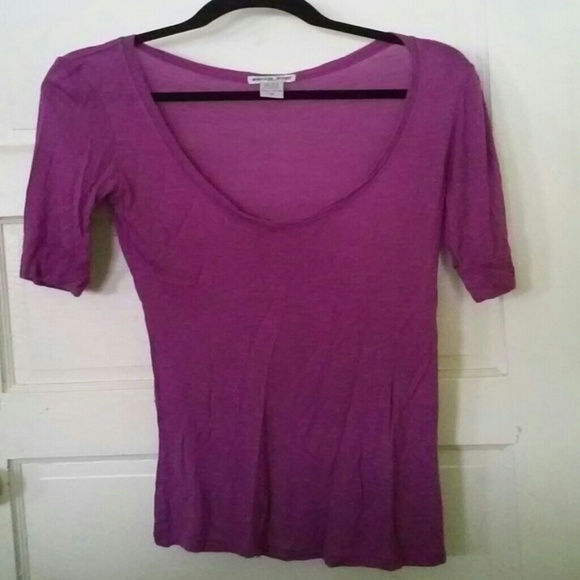 Purple 3 quarter sleeve top