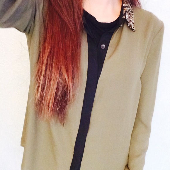 Forever21 olive blouse