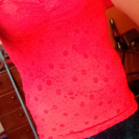 Pink lace aerie tube top