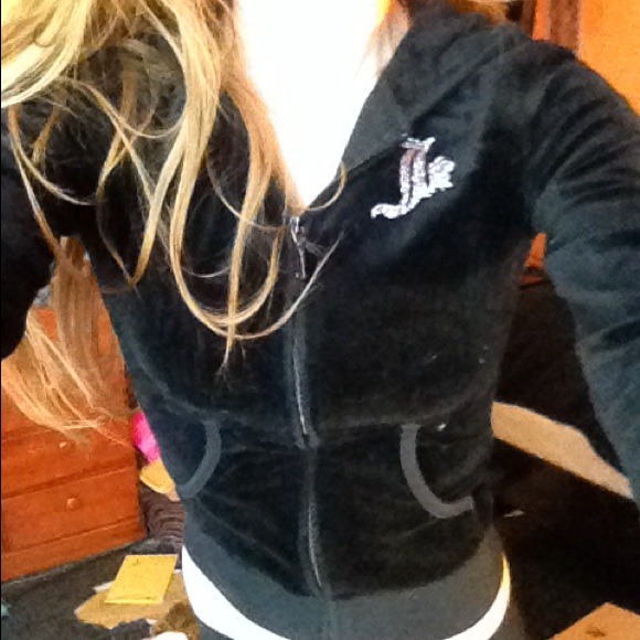 Black velour juicy jacket
