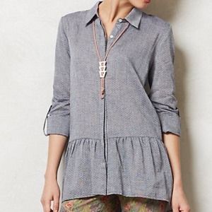Anthropologie Polka Dot Wiley Tunic