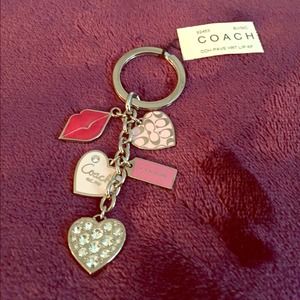 Coach lips keychain