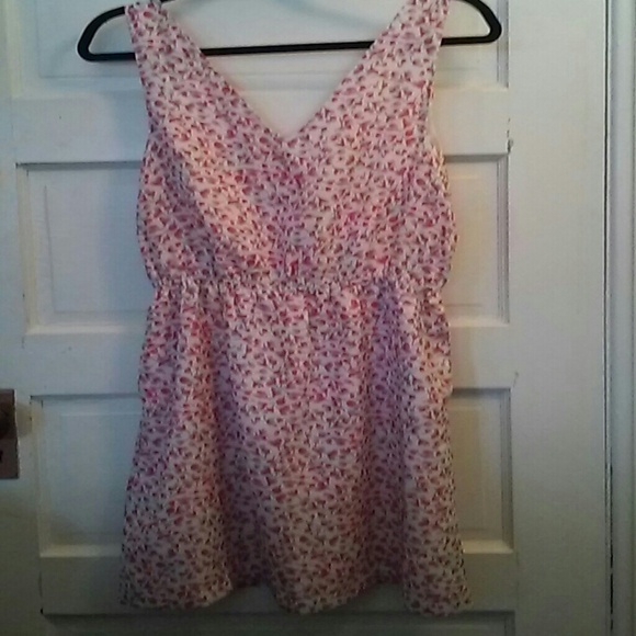 Cream floral dress