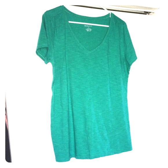 Teal V-neck