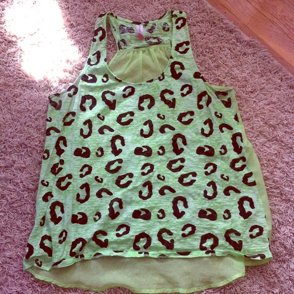 Neon cheetah tank