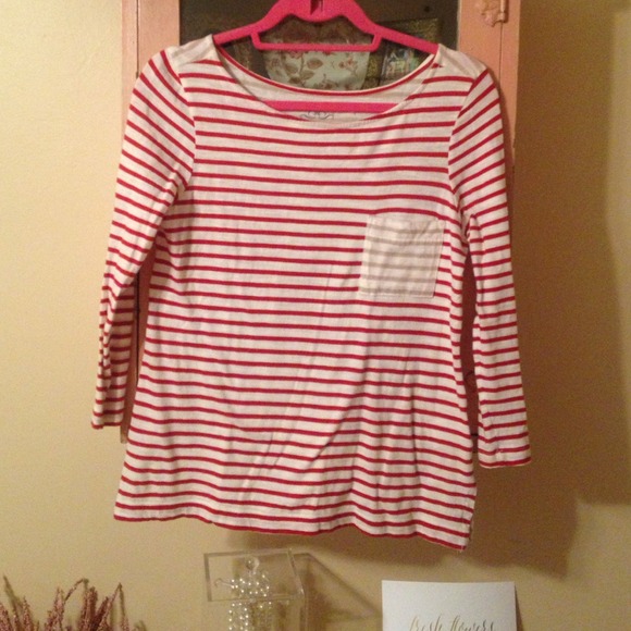 SOLD!!! Two toned stripe tee