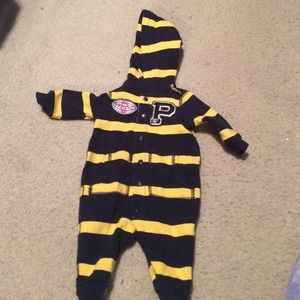 Polo onesie.