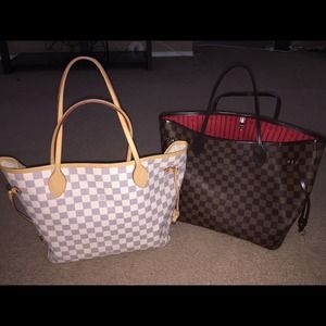 Louis Vuitton neverfull mm brown