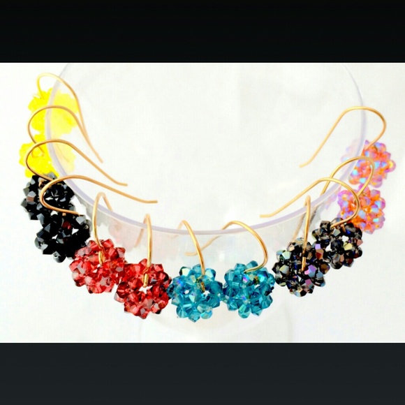 Swarovski Crystal Ball Earrings