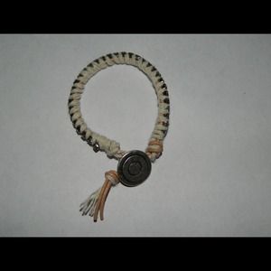 Handmade single wrap bracelet.