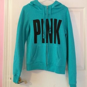 PINK Victoria's Secret blue hoodie