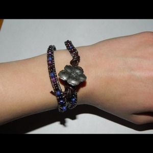 Handmade double wrap bracelet.