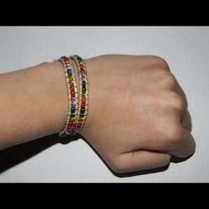 Handmade double wrap bracelet.