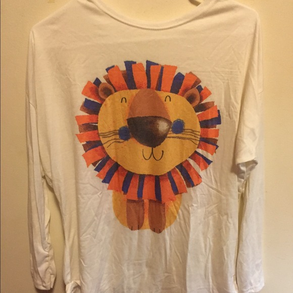 Thin cute lion long sleeve