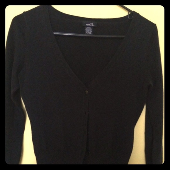 Black cardigan