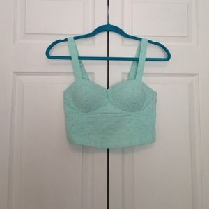 Forever 21 eyelet crop top