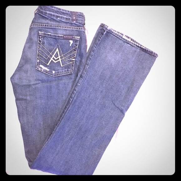 7 for all mankind size 28 distressed style jeans