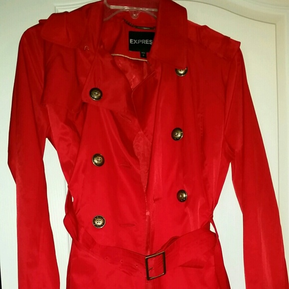 Red Express long dress jacket