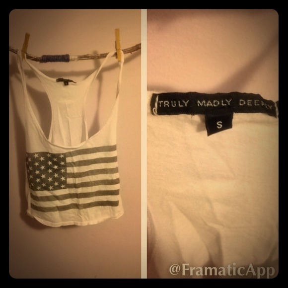 American flag crop top