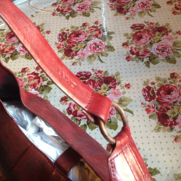 DKNY Red leather handbag - Picture 3 of 4