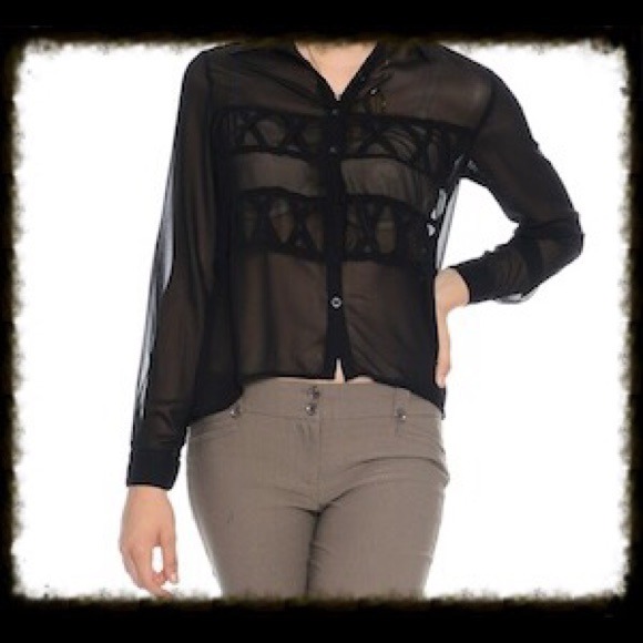 Brand new 💐🌸 chick chiffon shirt