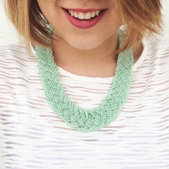 • Teal Statement Necklace •