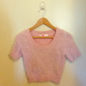 American Apparel cropped fuzzy sweater