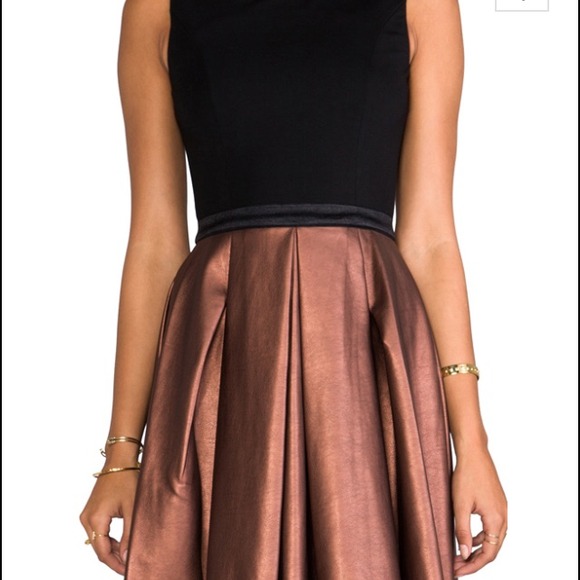 Erin fetherston  Abby dress black and bronze 0 - Picture 4 of 4