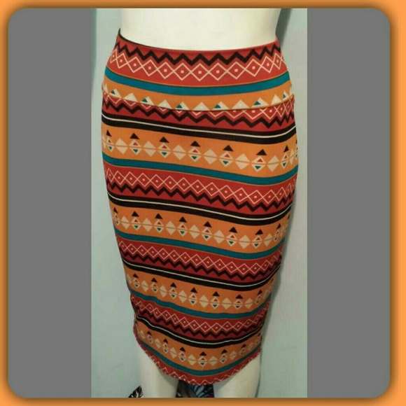 🔥SALE - Tribal Print Pencil Skirt