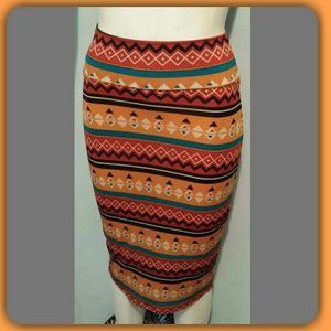 🔥SALE - Tribal Print Pencil Skirt