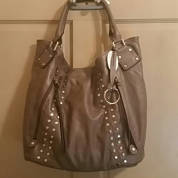 Faux leather handbag
