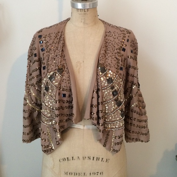 Embellished Crop Blazer
